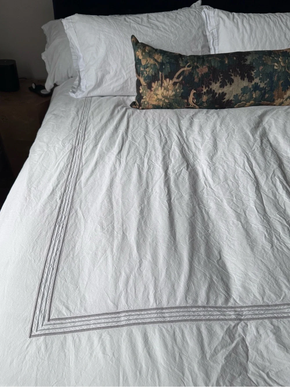 Dea Italian Luxury Linens Sinfonia Toscana Percale Duvet White Queen